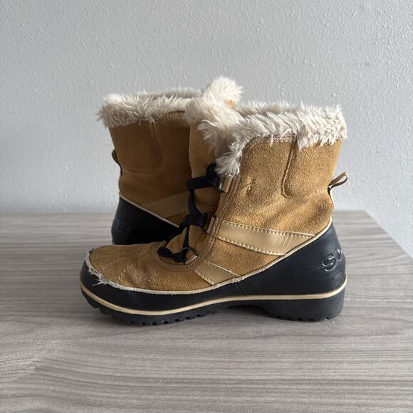 Sorel Tivoli II NL2089-373 Tan Suede Waterproof Winter Boots  Womens Size 8 - Picture 8 of 12